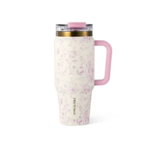 Vaso Acero Inoxidable Thyme & Table Diseño Floral 940 ml